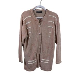 Gizel Ladies Long Sleeve Cardigan Sweater